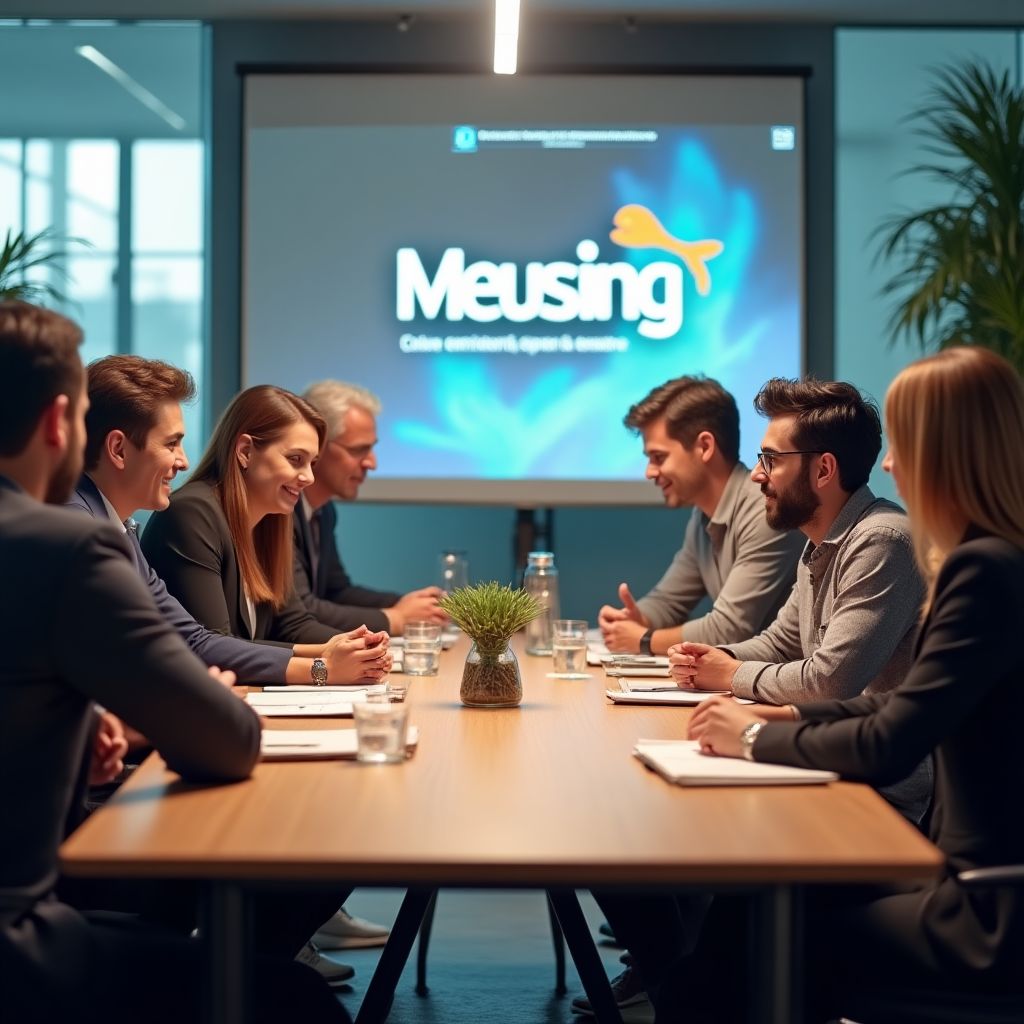 Equipo de Meusing en oficina principal